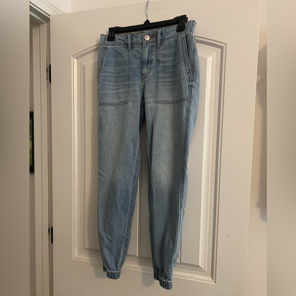 Denim joggers